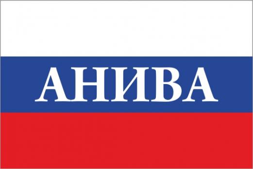Флаг России с названием города Анива