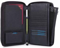 Мультипортмоне Piquadro Black Square, цвет синий, 14х22,5x14x3 см