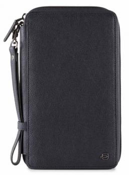 Мультипортмоне Piquadro Black Square, цвет синий, 14х22,5x14x3 см