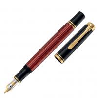 Pelikan Souveraen - Black and Red GT, перьевая ручка, F