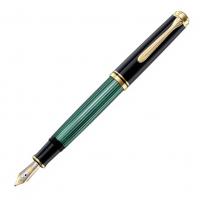 Pelikan Souveraen - Black and Green GT, перьевая ручка, F