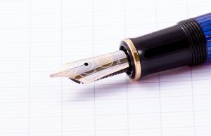 Pelikan Souveraen - Black and Blue GT, перьевая ручка, F