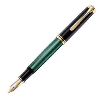 Pelikan Souveraen - Black and Green GT, перьевая ручка, M