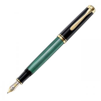 Pelikan Souveraen - Black and Green GT, перьевая ручка, M