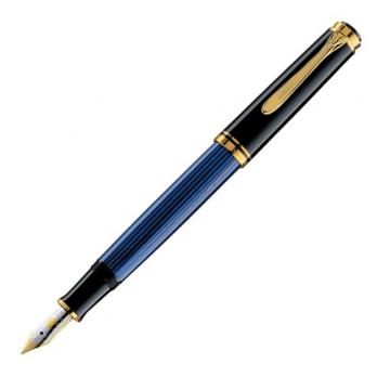 Pelikan Souveraen - Black and Blue GT, перьевая ручка, M