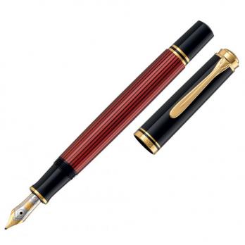 Pelikan Souveraen - Black and Red GT, перьевая ручка, M