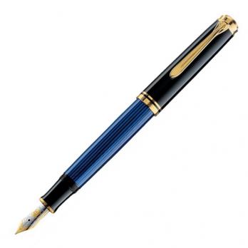 Pelikan Souveraen - Black and Blue GT, перьевая ручка, M