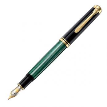 Pelikan Souveraen - Black and Green GT, перьевая ручка, M