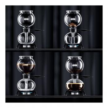 Кофеварка вакуумная Bodum Pebo (1 литр), прозрачная