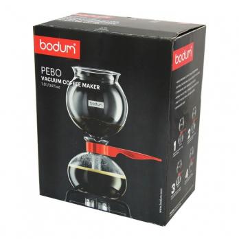Кофеварка вакуумная Bodum Pebo (1 литр), прозрачная