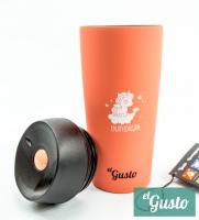 Термокружка El Gusto Grano "Unicorn" (0,47 литра), персиковая