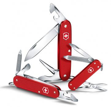 Нож Victorinox Alox Pioneer, 93 мм, 8 функций, красный (подар. упаковка)