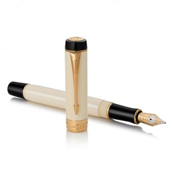 Parker Duofold - Ivory/Black GT, перьевая ручка, F