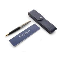 Набор подарочный Waterman Carene De Luxe - Black Silver GT, шариковая ручка + чехол