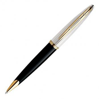 Набор подарочный Waterman Carene De Luxe - Black Silver GT, шариковая ручка + чехол