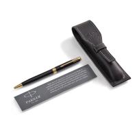 Набор подарочный Parker Sonnet - LaqBlack GT, шариковая ручка + чехол