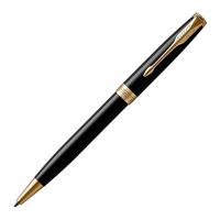 Набор подарочный Parker Sonnet - LaqBlack GT, шариковая ручка + чехол