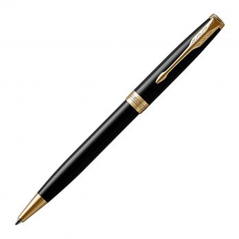 Набор подарочный Parker Sonnet - LaqBlack GT, шариковая ручка + чехол