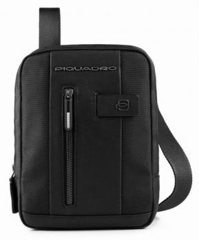 Сумка Piquadro Brief, черная, 22,5x17x5 см