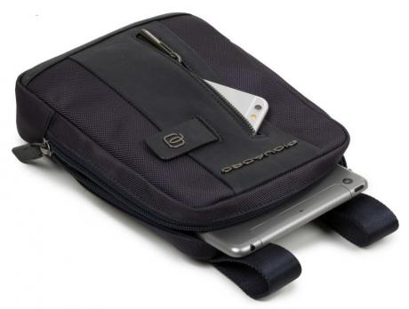 Сумка Piquadro Brief, черная, 22,5x17x5 см
