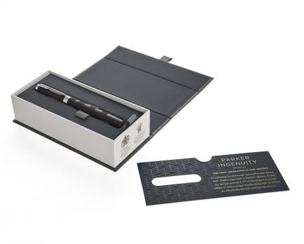 Parker Ingenuity - Black Rubber CT Fblack, ручка 5th пишущий узел, F