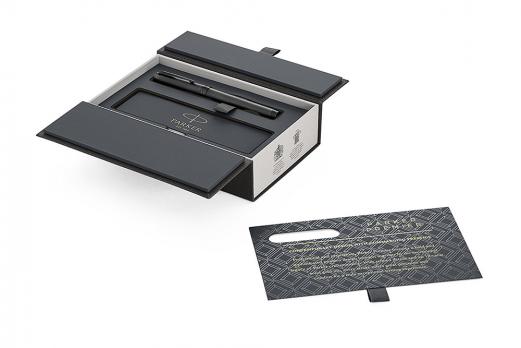 Parker Premier - Monochrome Black, ручка - роллер, F