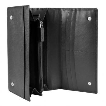 Кошелек Cross RTC, кожа наппа, черный, 20x11x2,5 см