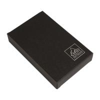 Маникюрный набор Erbe, 4 предмета, кожаный футляр, цвет черный