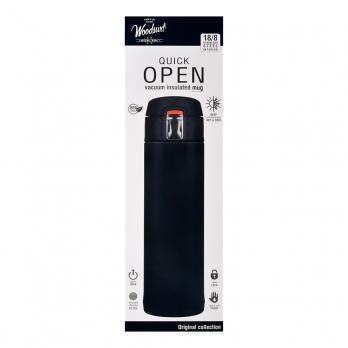 Термокружка Woodsurf Quick Open (0,48 литра), черная