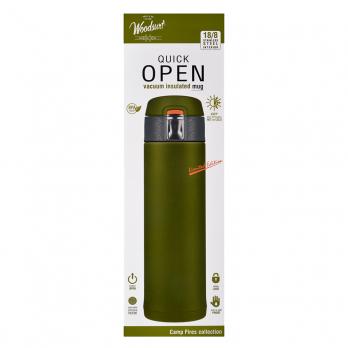 Термокружка Woodsurf Quick Open (0,48 литра), зеленая
