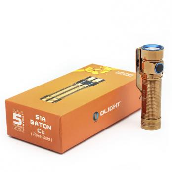 Фонарь светодиодный Olight S1A-CU Rose Gold Медь