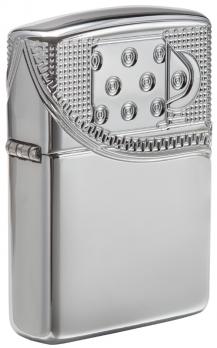 Зажигалка Zippo Armor с покрытием High Polish Chrome, латунь/сталь, серебристая, 36x12x56 мм
