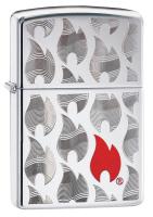 Зажигалка Zippo Classic с покрытием High Polish Chrome, латунь/сталь, серебристая, 36x12x56 мм