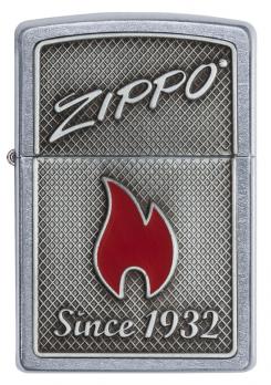 Зажигалка Zippo Classic с покрытием Street Chrome, латунь/сталь, серебристая, матовая, 36x12x56 мм