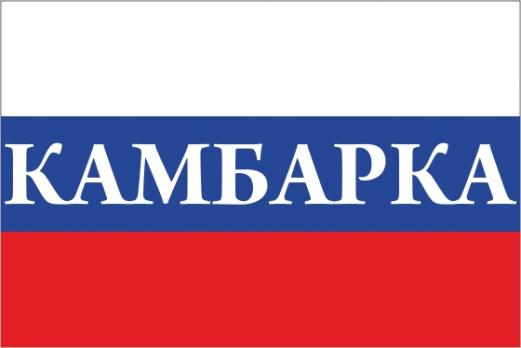 Флаг России с названием города Камбарка