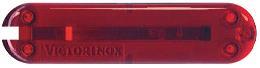 Задняя накладка для ножей Victorinox 58 мм, пластиковая, полупрозрачная красная