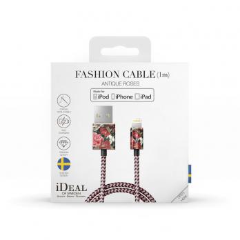 Кабель iDeal для iPhone, 1 м, "Antique Roses"
