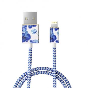 Кабель iDeal для iPhone, 1 м, "Baby Blue Orchid"