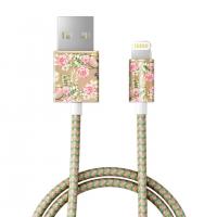 Кабель iDeal для iPhone, 2 м, "Champagne Birds"