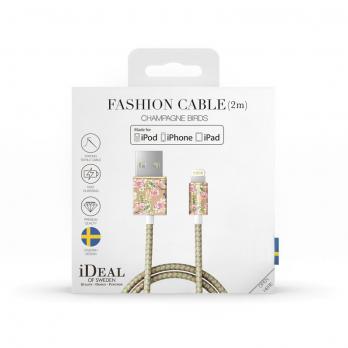 Кабель iDeal для iPhone, 2 м, "Champagne Birds"