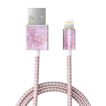 Кабель iDeal для iPhone, 2 м, "Pilion Pink Marble"
