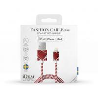Кабель iDeal для iPhone, 1 м, "Scarlet Red Marble"