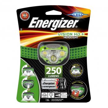 Фонарь светодиодный налобный Energizer HL Vision HD, 250 лм, 3-AAA