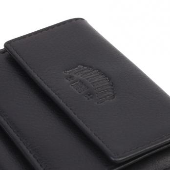 Мини-бумажник Klondike Claim, черный, 10,5х2х7,5 см