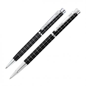 Набор подарочный Pierre Cardin Pen&Pen - Black, ручка шариковая + ручка роллер