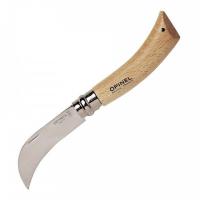 Нож садовый Opinel №8, с изогнутым лезвием, блистер