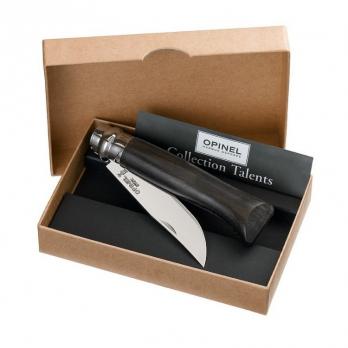 Нож Opinel №8, рукоять эбеновое дерево, подарочная упаковка