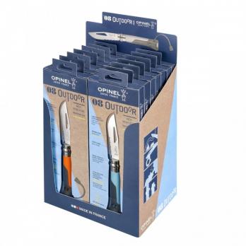 Набор Opinel №8 Outdoor Earth 14 шт, 7 синих + 7 оранжевых