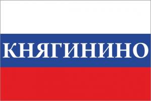 Флаг России с названием города Княгино