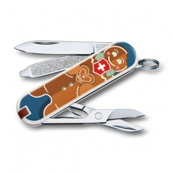 Нож-брелок Victorinox Classic LE 2019, 58 мм, 7 функций, "Gingerbread Love"